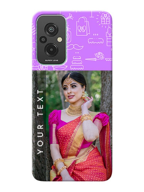 Custom Xiaomi Redmi 11 Prime 4G Personalized Phone Cases: Birthday Icons Design