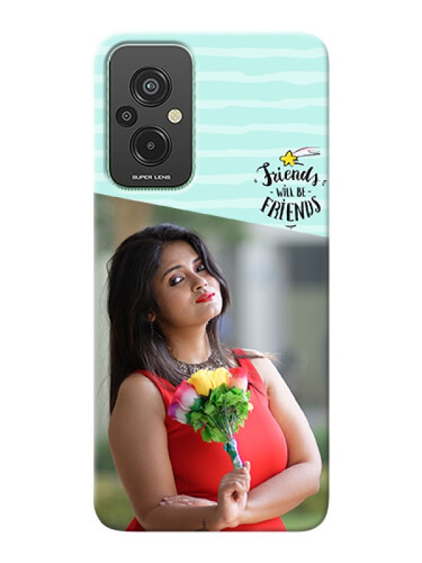 Custom Xiaomi Redmi 11 Prime 4G Mobile Back Covers: Friends Picture Icon Design