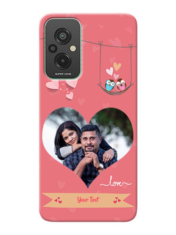 Custom Xiaomi Redmi 11 Prime 4G custom phone covers: Peach Color Love Design 