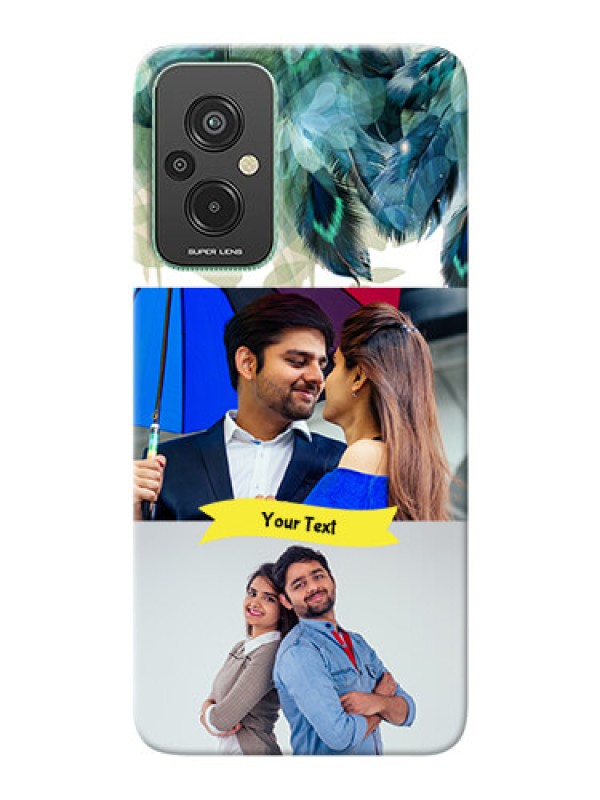 Custom Xiaomi Redmi 11 Prime 4G Phone Cases: Image with Boho Peacock Feather Design