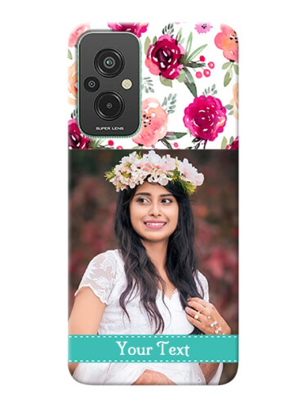 Custom Xiaomi Redmi 11 Prime 4G Personalized Mobile Cases: Watercolor Floral Design