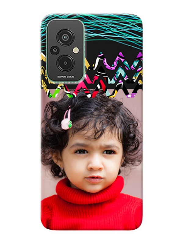 Custom Xiaomi Redmi 11 Prime 4G personalized phone covers: Neon Abstract Design