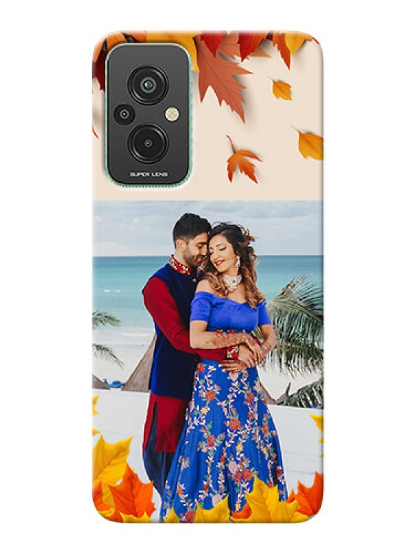 Custom Xiaomi Redmi 11 Prime 4G Mobile Phone Cases: Autumn Maple Leaves Design