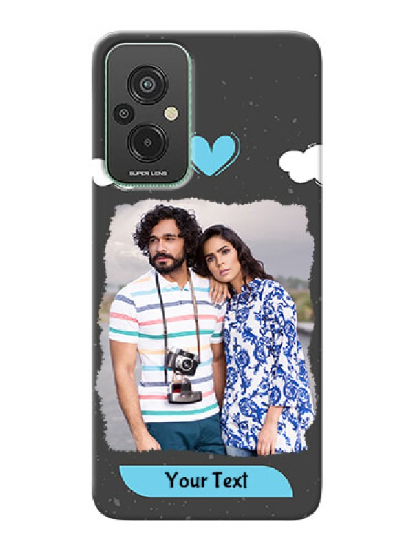 Custom Xiaomi Redmi 11 Prime 4G Mobile Back Covers: splashes with love doodles Design