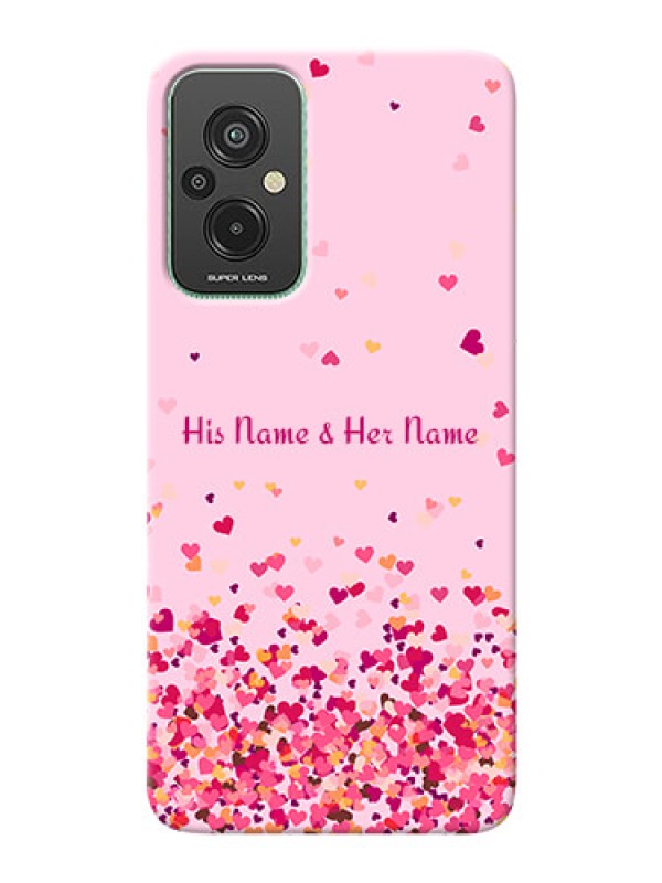 Custom Redmi 11 Prime 4G Phone Back Covers: Floating Hearts Design