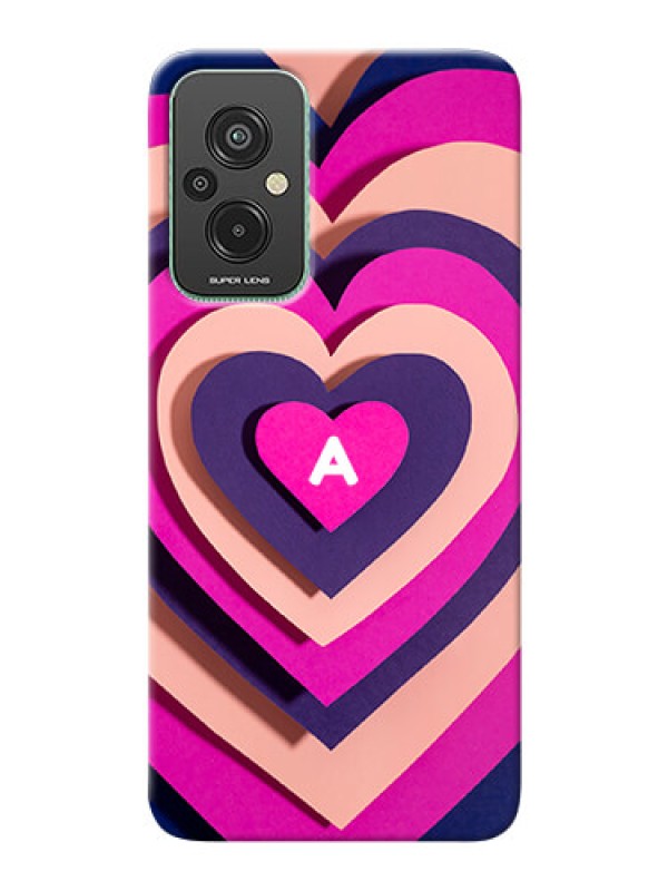 Custom Redmi 11 Prime 4G Custom Mobile Case with Cute Heart Pattern Design