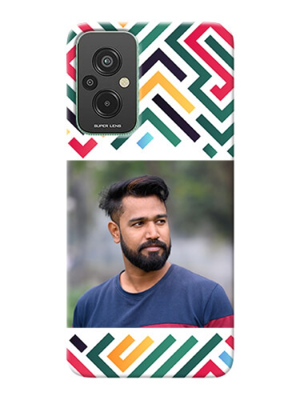 Custom Redmi 11 Prime 4G Custom Mobile Case with Colorful Maze Pattern Design