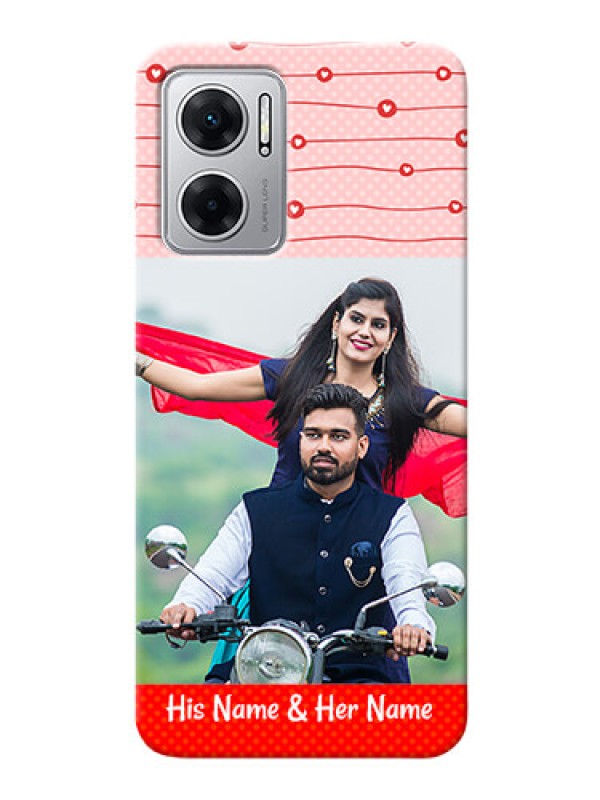 Custom Redmi 11 Prime 5G Custom Phone Cases: Red Pattern Case Design