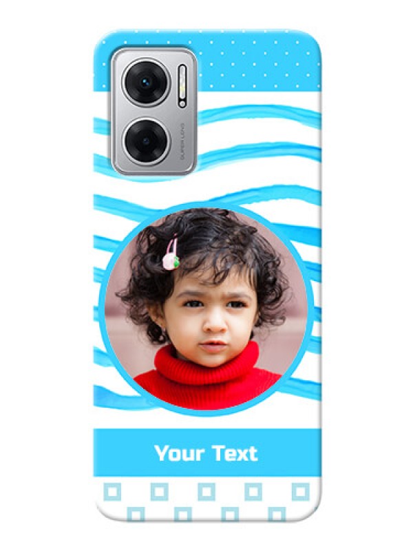 Custom Redmi 11 Prime 5G phone back covers: Simple Blue Case Design