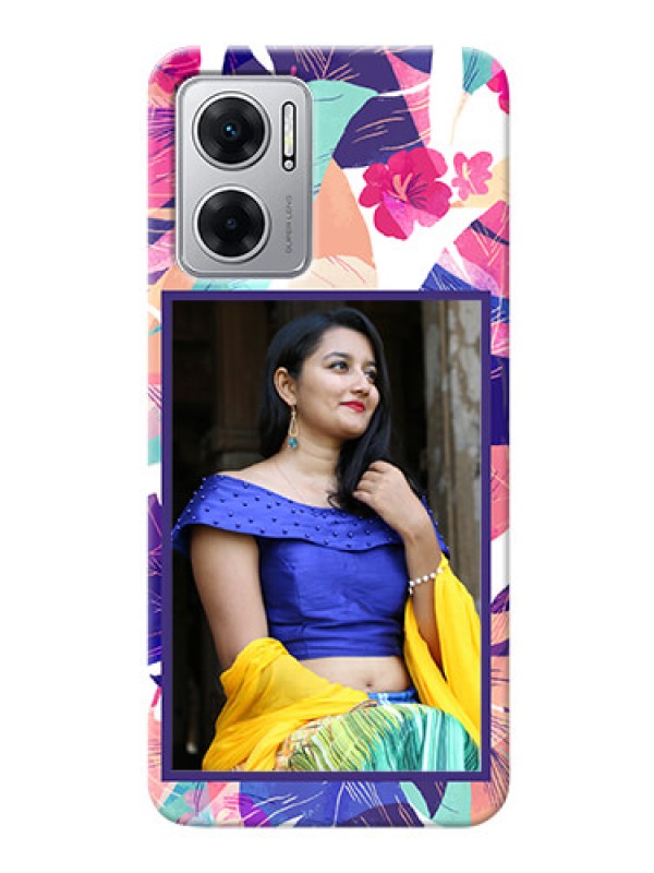 Custom Redmi 11 Prime 5G Personalised Phone Cases: Abstract Floral Design