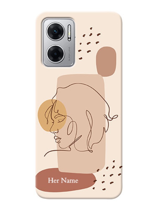 Custom Redmi 11 Prime 5G Custom Phone Covers: Calm Woman line art Design