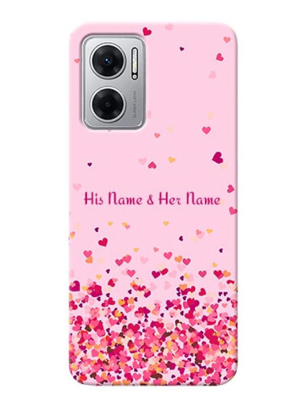 Custom Redmi 11 Prime 5G Phone Back Covers: Floating Hearts Design