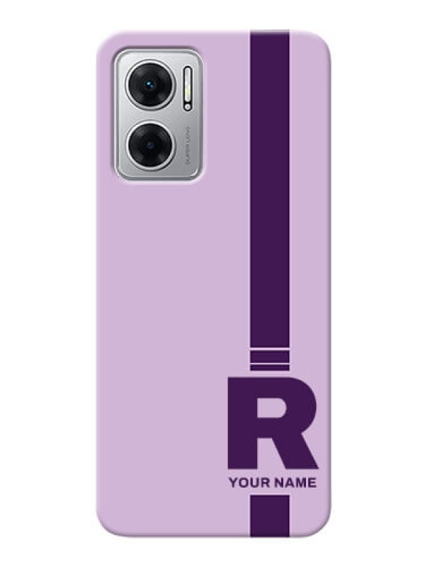 Custom Redmi 11 Prime 5G Custom Phone Covers: Simple dual tone stripe with name Design