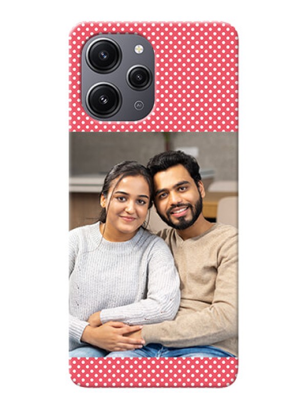 Custom Redmi 12 4G Custom Mobile Case with White Dotted Design
