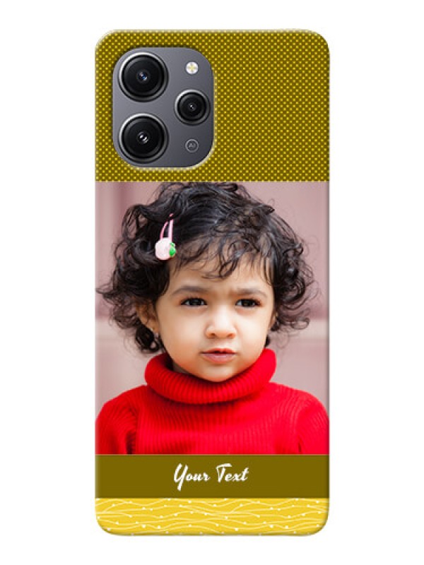 Custom Redmi 12 4G custom mobile back covers: Simple Green Color Design