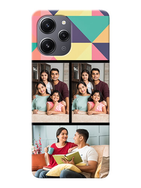Custom Redmi 12 4G personalised phone covers: Bulk Pic Upload Design