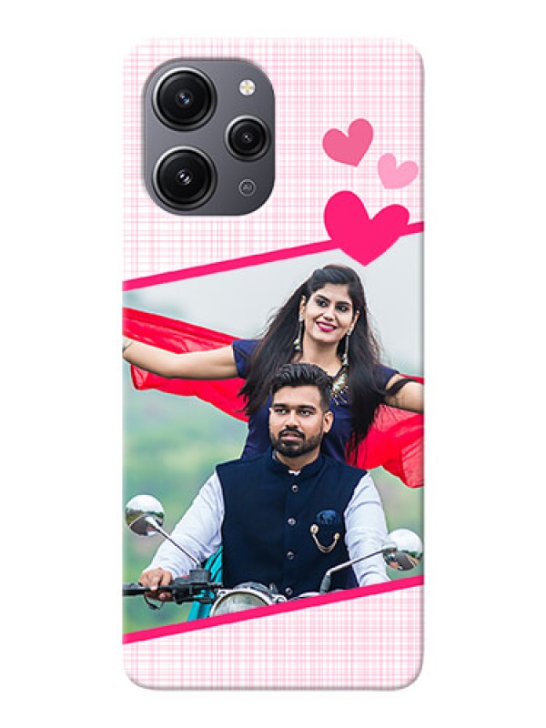 Custom Redmi 12 4G Personalised Phone Cases: Love Shape Heart Design