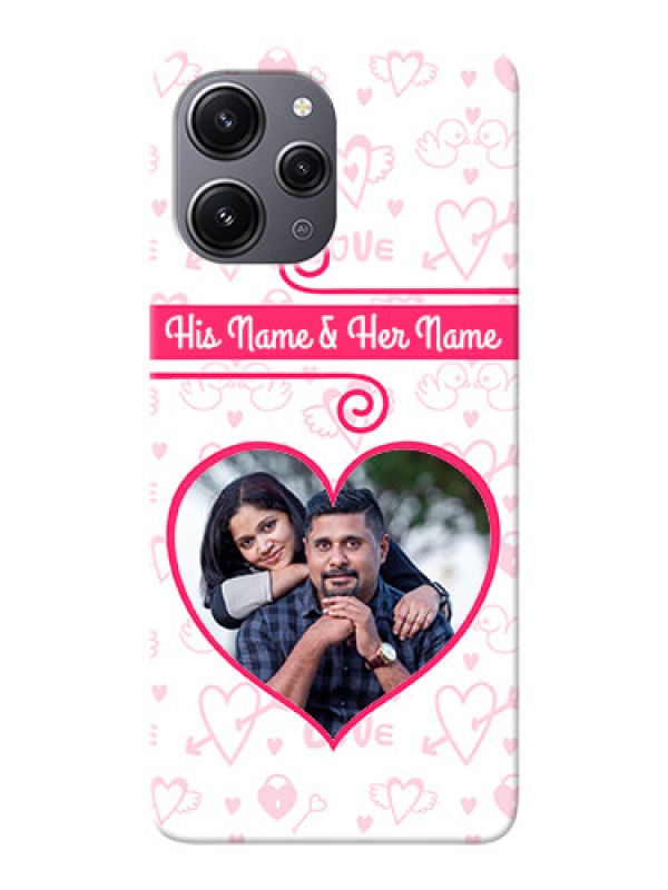 Custom Redmi 12 4G Personalized Phone Cases: Heart Shape Love Design