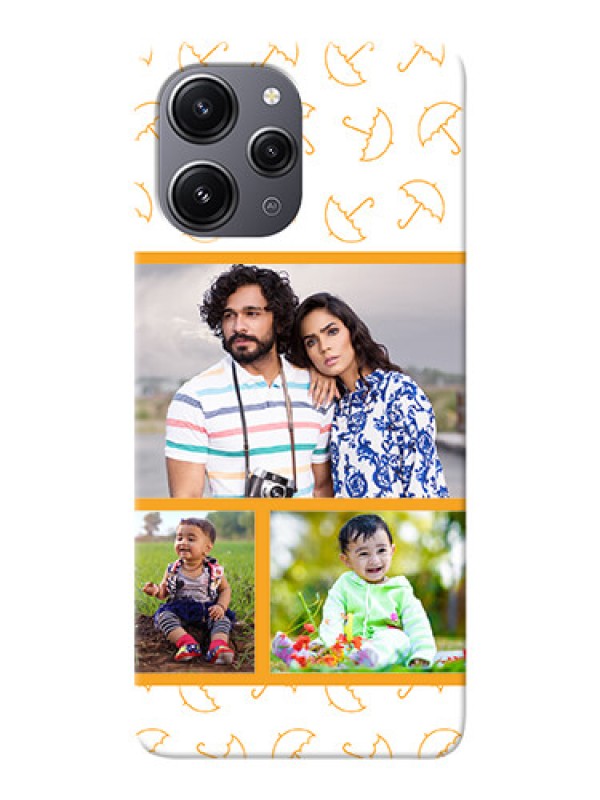 Custom Redmi 12 4G Personalised Phone Cases: Yellow Pattern Design