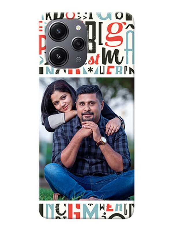 Custom Redmi 12 4G custom mobile phone covers: Alphabet Design
