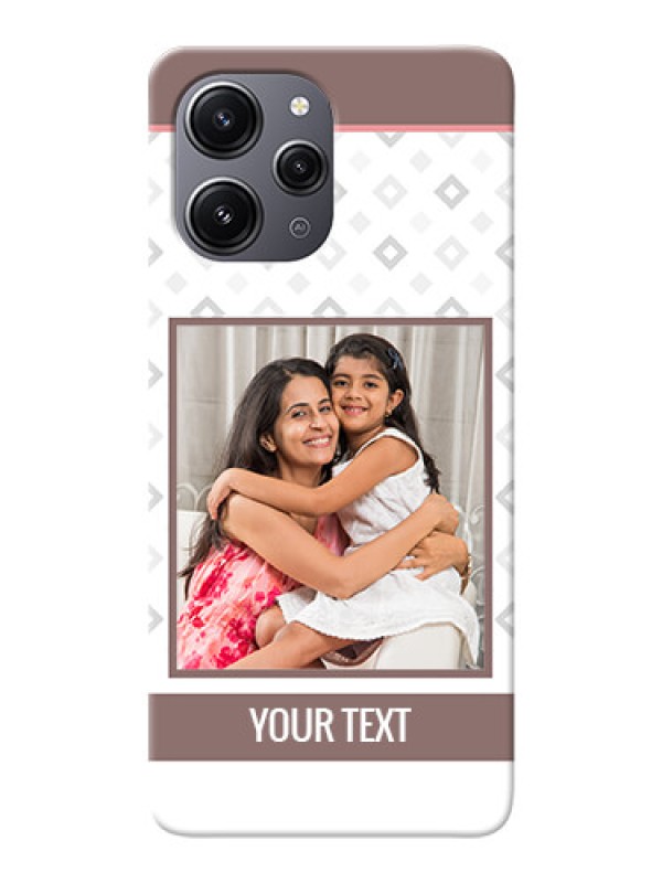 Custom Redmi 12 4G custom back covers: Simple Diamond Design