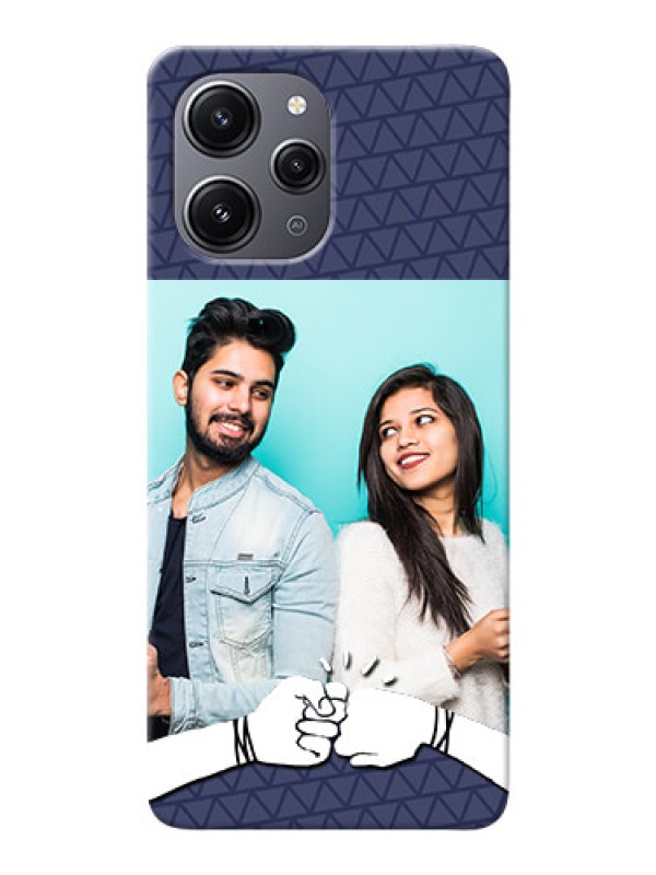 Custom Redmi 12 4G Mobile Covers Online with Best Friends Design