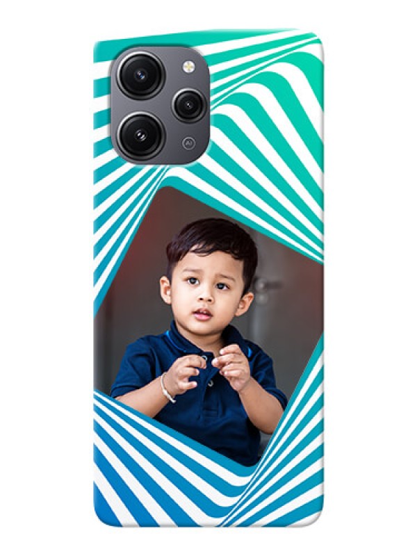 Custom Redmi 12 4G Personalised Mobile Covers: Abstract Spiral Design