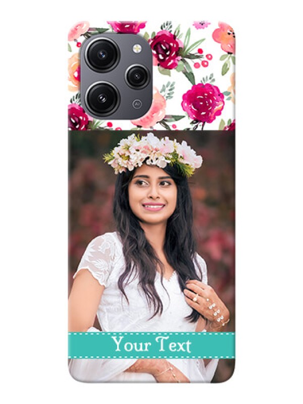 Custom Redmi 12 4G Personalized Mobile Cases: Watercolor Floral Design
