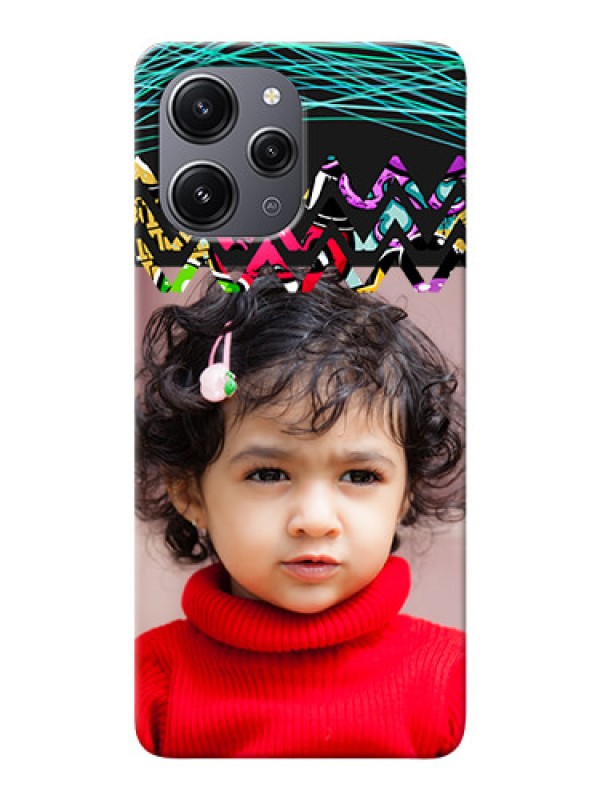 Custom Redmi 12 4G personalized phone covers: Neon Abstract Design