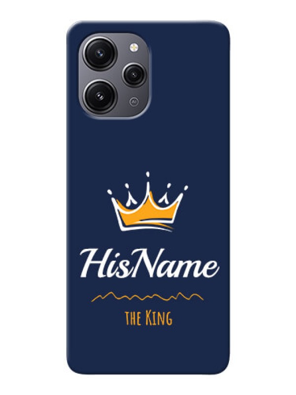Custom Redmi 12 4G King Phone Case with Name