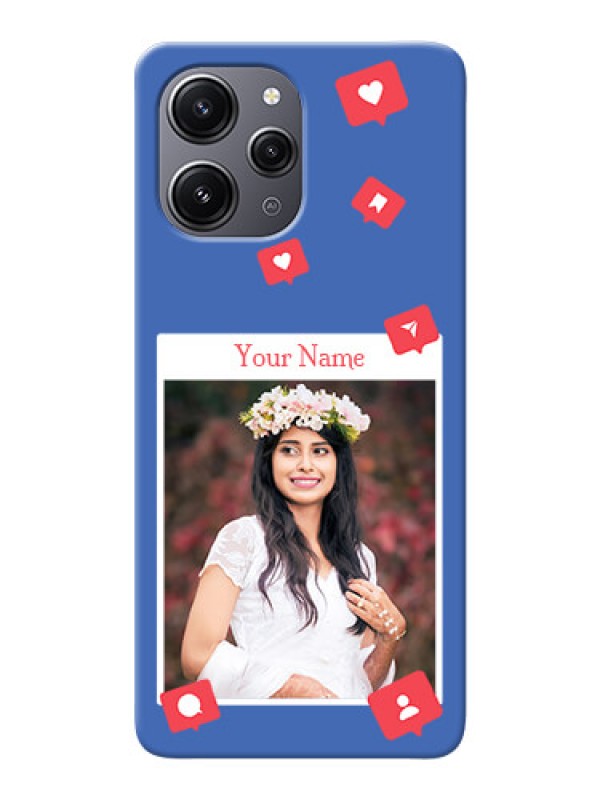 Custom Redmi 12 4G Custom Phone Case with Like Share And Comment Design