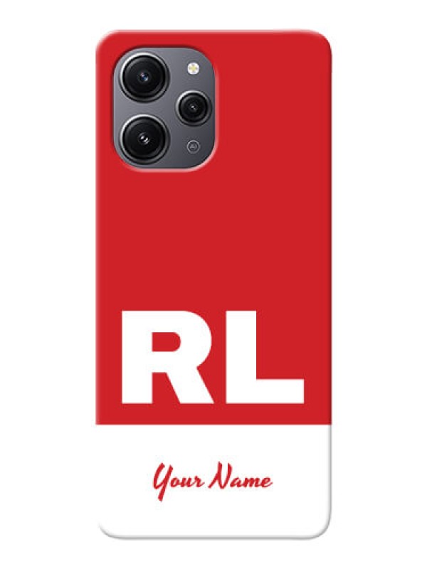 Custom Redmi 12 4G Personalized Phone Case with dual tone custom text Design