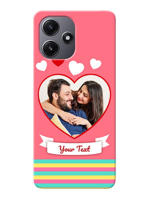 Custom Redmi 12 5G Personalised mobile covers: Love Doodle Design