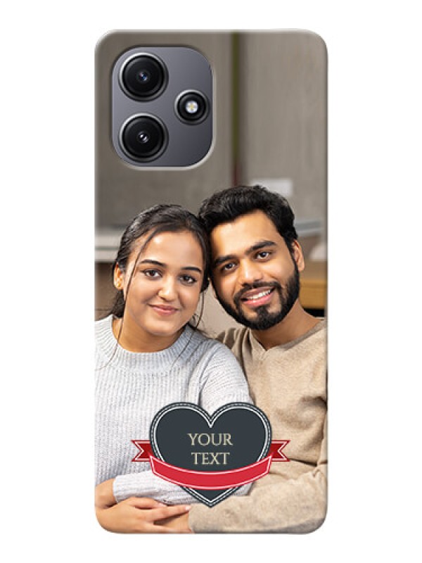 Custom Redmi 12 5G mobile back covers online: Just Married Couple Design