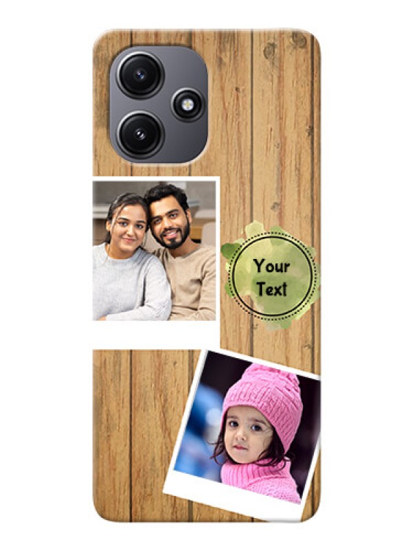 Custom Redmi 12 5G Custom Mobile Phone Covers: Wooden Texture Design