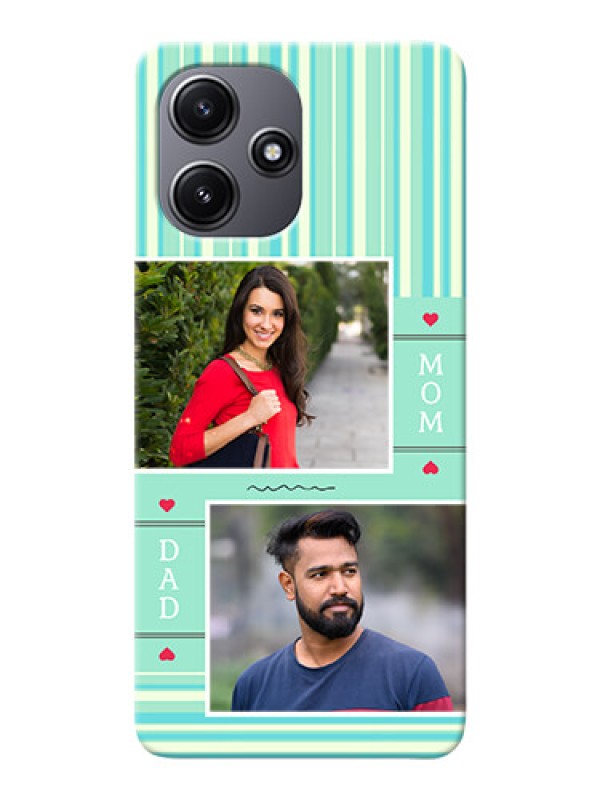 Custom Redmi 12 5G custom mobile phone covers: Mom & Dad Pic Design