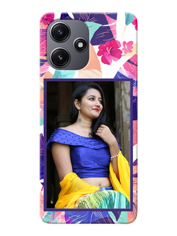 Custom Redmi 12 5G Personalised Phone Cases: Abstract Floral Design