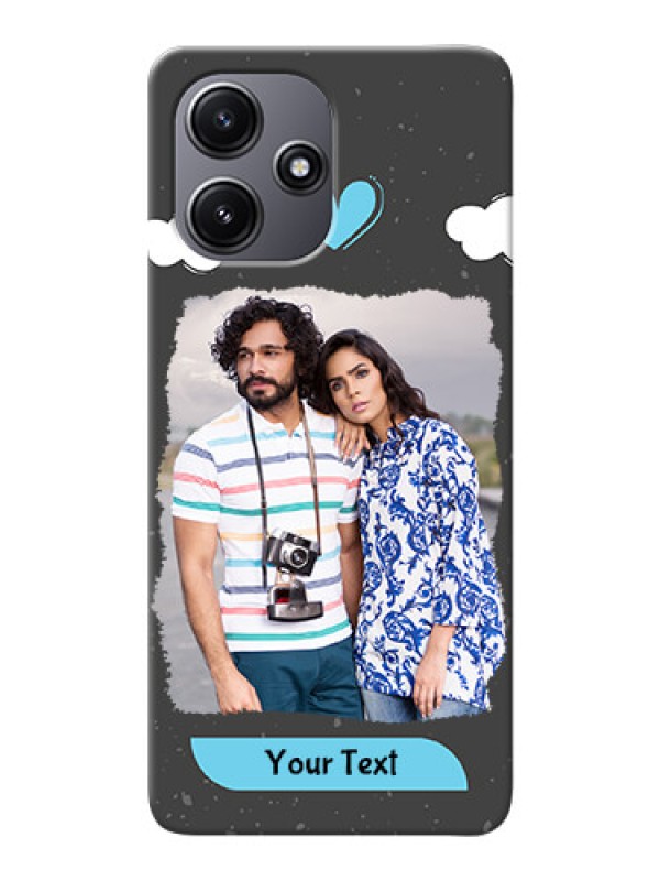 Custom Redmi 12 5G Mobile Back Covers: splashes with love doodles Design