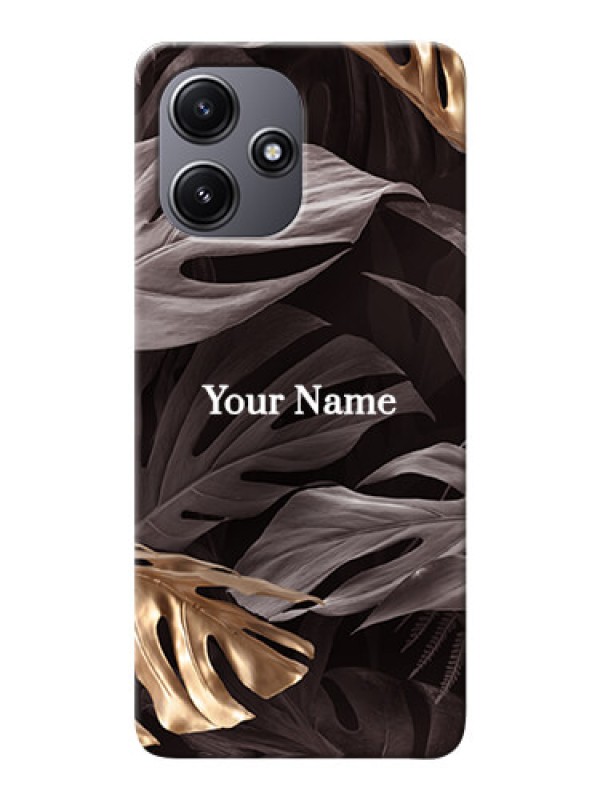 Custom Redmi 12 5G Personalised Phone Case with Wild Leaves digital paint Design