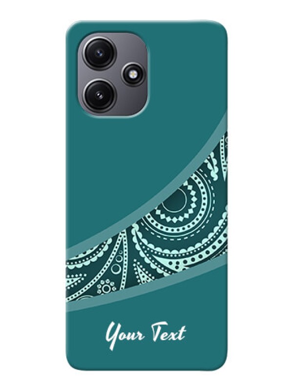 Custom Redmi 12 5G Photo Printing on Case with semi visible floral Design