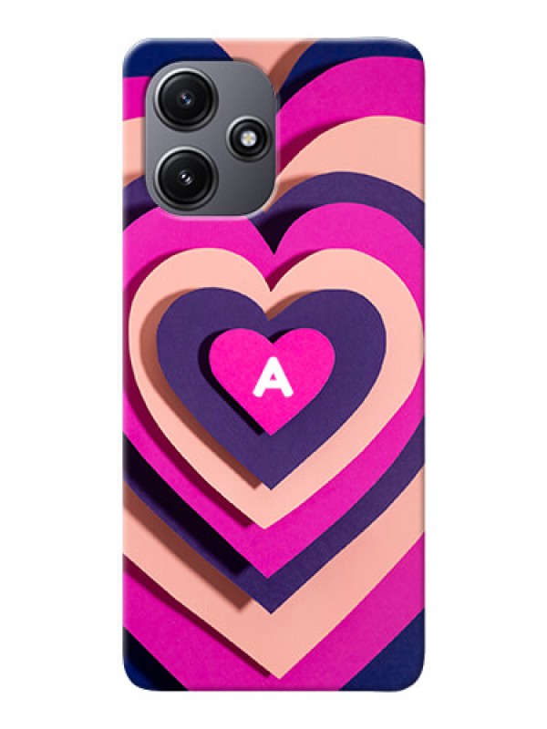 Custom Redmi 12 5G Custom Mobile Case with Cute Heart Pattern Design