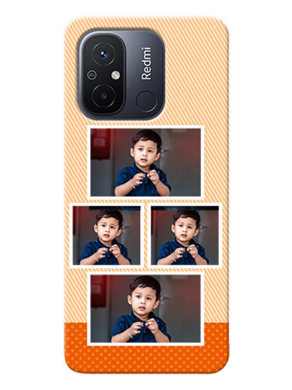 Custom Redmi 12C Mobile Back Covers: Bulk Photos Upload Design
