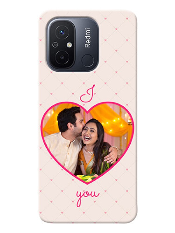 Custom Redmi 12C Personalized Mobile Covers: Heart Shape Design