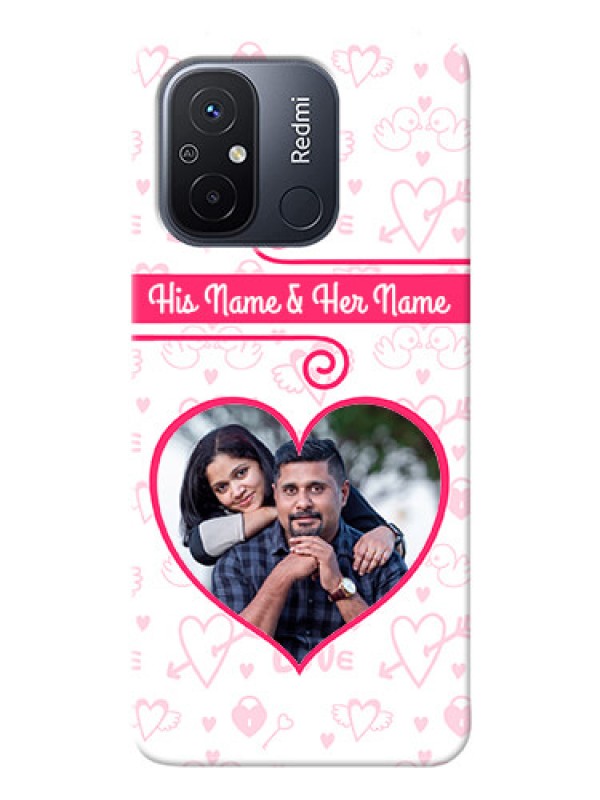 Custom Redmi 12C Personalized Phone Cases: Heart Shape Love Design