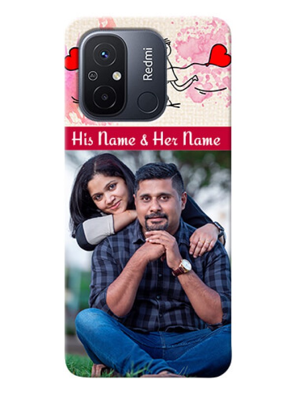 Custom Redmi 12C phone back covers: You and Me Case Design