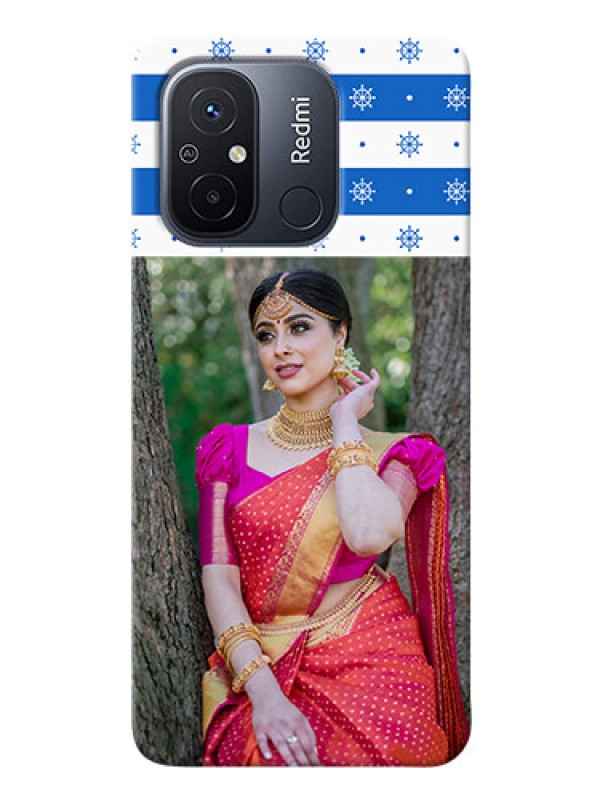 Custom Redmi 12C custom mobile covers: Snow Pattern Design