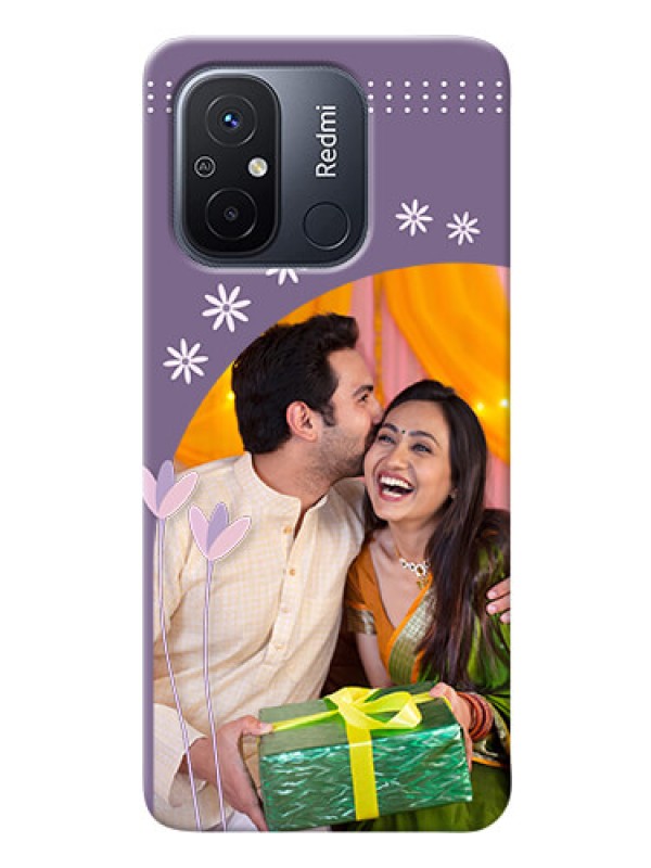 Custom Redmi 12C Phone covers for girls: lavender flowers design 