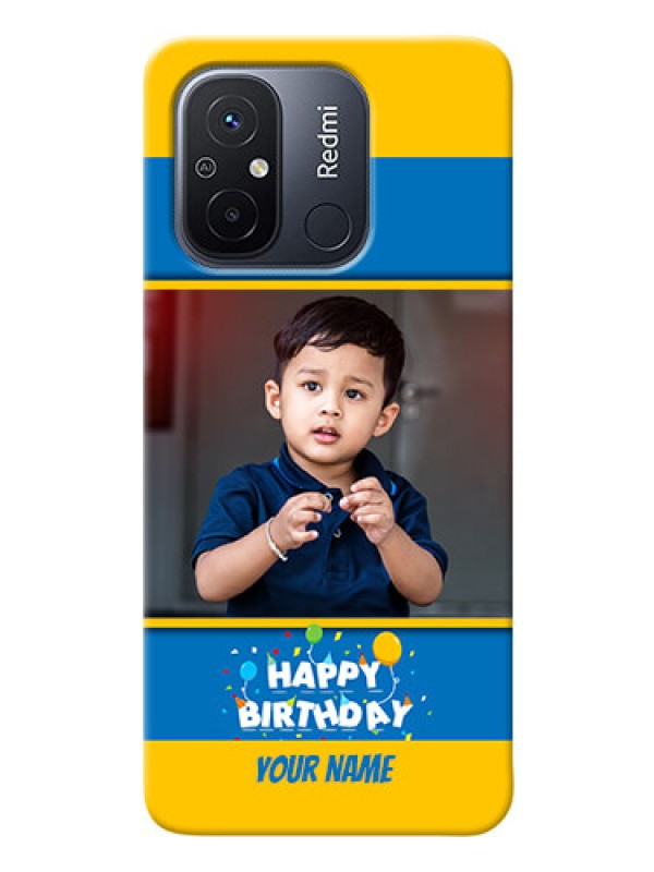 Custom Redmi 12C Mobile Back Covers Online: Birthday Wishes Design