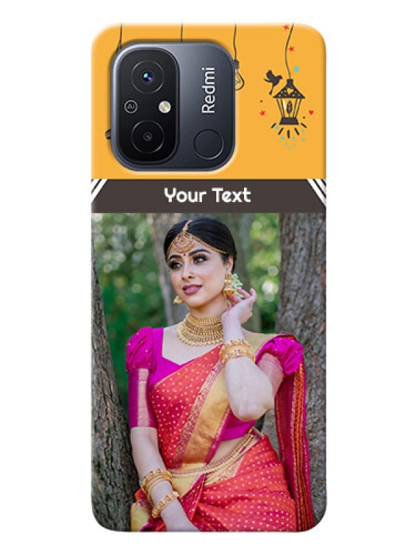 Custom Redmi 12C custom back covers with Family Picture and Icons 