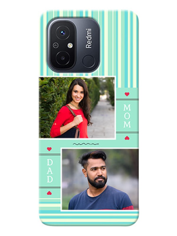 Custom Redmi 12C custom mobile phone covers: Mom & Dad Pic Design